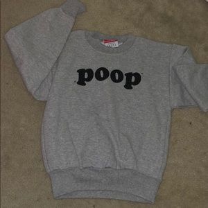 CHAMPION little girls poop grey sweatshirt